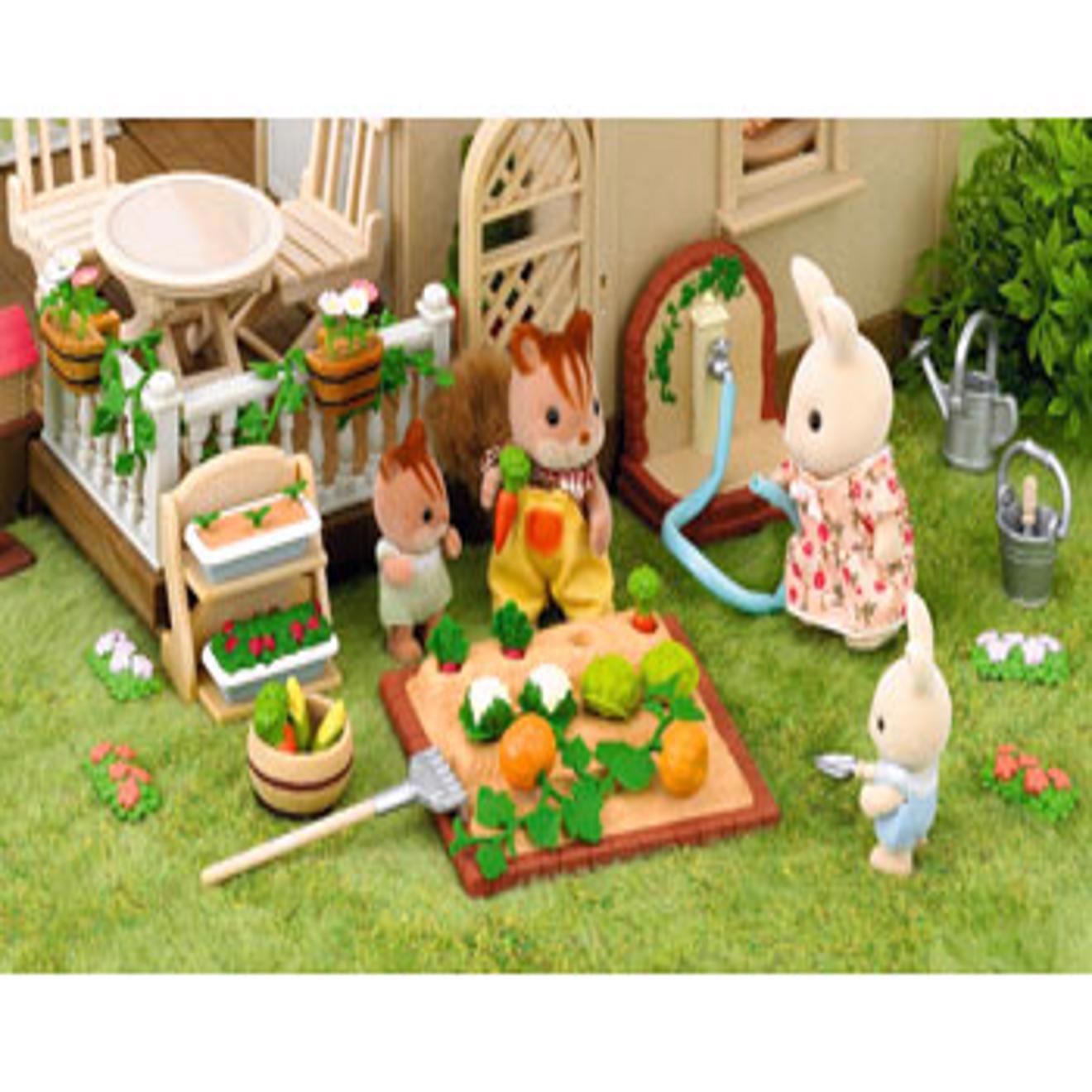 sylvanian families floral garden set