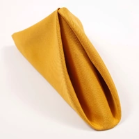 Wedding & Event Linen - Quality Polyester Napkins 50cm - Bright Gold