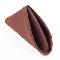 Wedding & Event Linen - Quality Polyester Napkins 50cm - Chocolate Brown