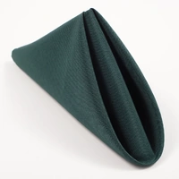 Wedding & Event Linen - Quality Polyester Napkins 50cm - Hunter Green