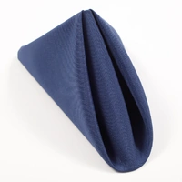 Wedding & Event Linen - Quality Polyester Napkins 50cm - Navy