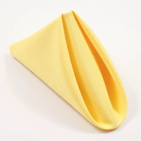 Wedding & Event Linen - Quality Polyester Napkins 50cm - Yellow